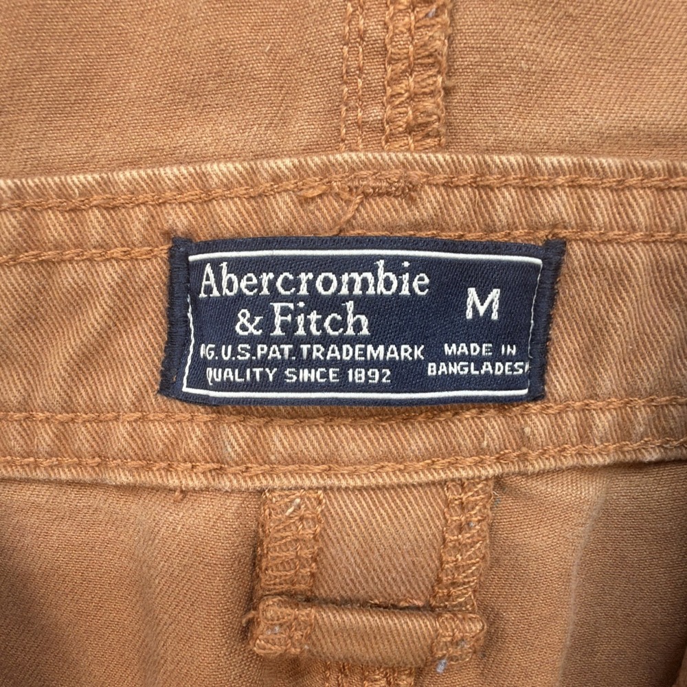 Abercrombie & Fitch Overalls Womens Medium Brown Carpenter Workwear Utility - Picture 10 of 15